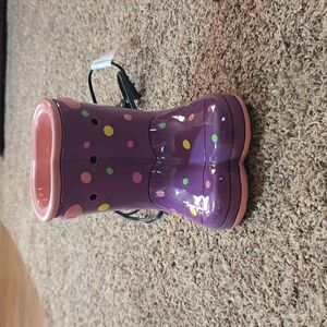Purple Polka Dot Boot Wax Warmer -